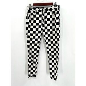 Checkered Skinny Jeans